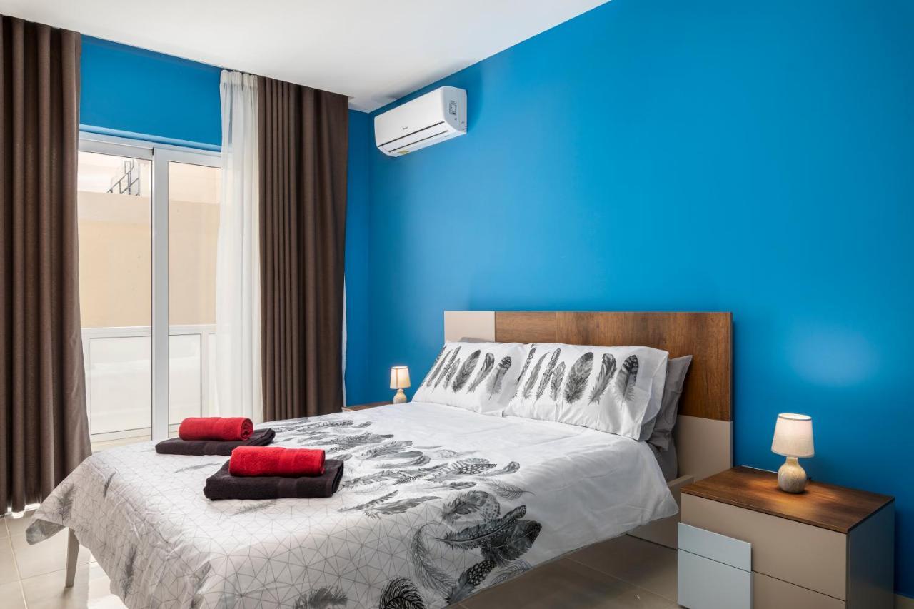 Modern 3Br Stylish Apartment With Large Balcony - Close To St Julians And St Georges Bay Is-Swieqi Exterior foto